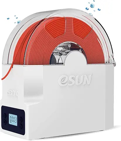 eSUN filament dryer box used for drying and stabilizing FDM 3D printer filaments such as PLA, PETG, ABS, and Nylon