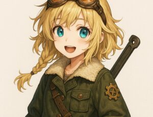 Character illustration used for the Characters page, introducing the site’s original guides and persona.