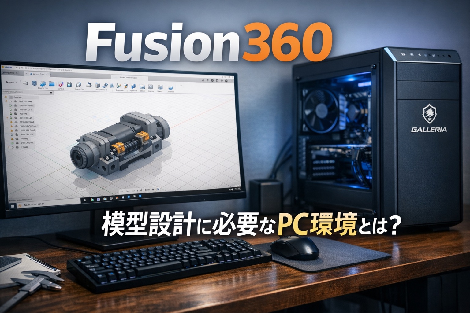 Fusion360で模型設計を進めるためのパソコン環境とは？最低限のスペックと後悔しない推奨スペックを実体験で解説