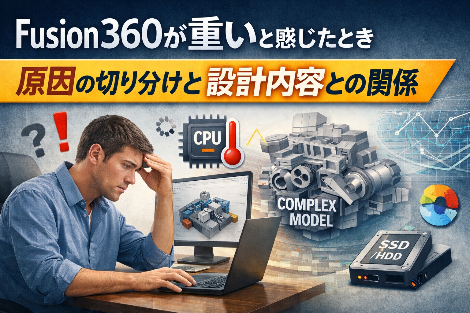 Fusion360が重いと感じたときに確認したいポイント｜原因の切り分けと設計内容との関係