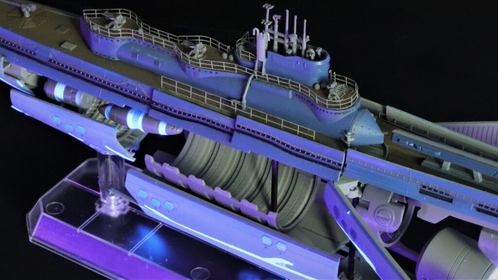 Close-up showing engine units and under-hull details with Fog-style illumination.