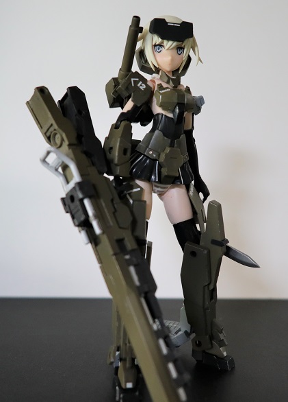 Frame Arms Girl Gourai close-up – detailed face and armor finish
