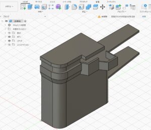 Fusion 360 screenshot of the 1/150 IJN destroyer Yukikaze bridge superstructure after refining the upper tiers, roof edges, and platform geometry