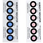 Humidity indicator card showing 10–60% RH color change for filament storage