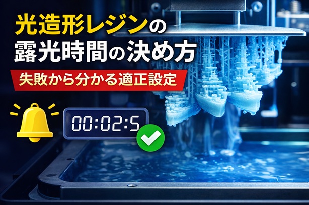光造形レジンの露光時間の決め方｜失敗から分かる適正設定
