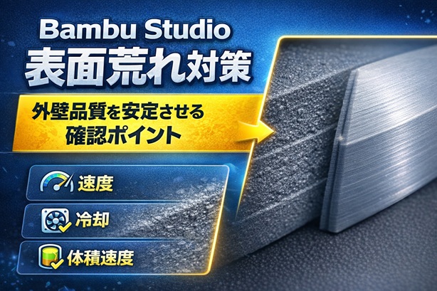 Bambu Studioで表面が荒れるときの見直しポイント｜外壁品質を安定させる方法