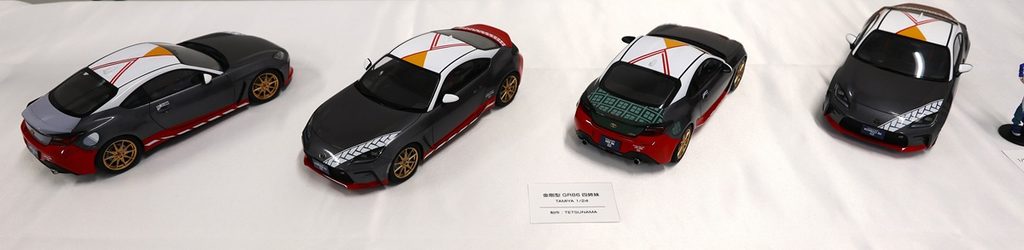 Kantai Collection themed custom car models displayed at Okahobi 2026