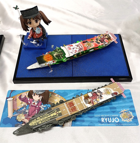 Kantai Collection Ryujo ita-ship models displayed together at Okahobi 2026