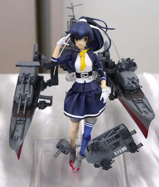 Kantai Collection Yahagi character model with cruiser-inspired rigging displayed at Okahobi 2026