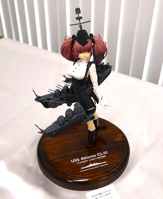 Kantai Collection-style USS Atlanta CL-51 character model by TETSUNAMA displayed at Okahobi 2026