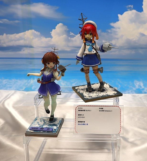 Kantai Collection Ukuru & Etorofu character models displayed together at Okahobi 2026