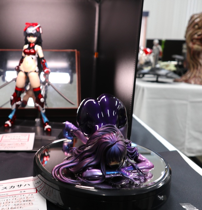Fate Scathach custom character model by Ruru displayed at Okahobi 2026
