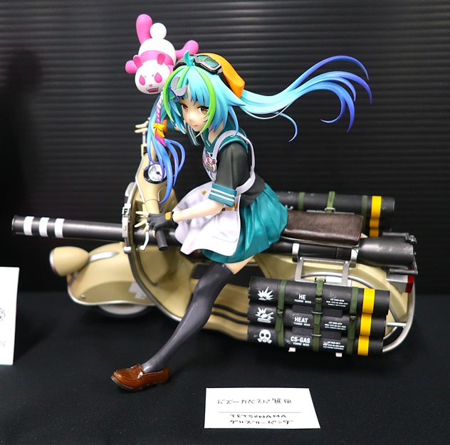 Custom Bazooka Vespa character model by TETSUNAMA displayed at Okahobi 2026