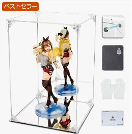 Acrylic figure display case suitable for figures and the Type-2 display base